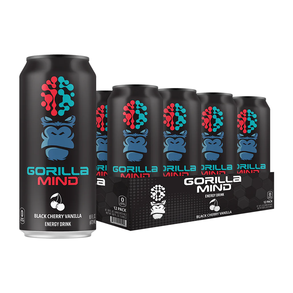 Gorilla Mind Energy Drink (Black Cherry Vanilla)